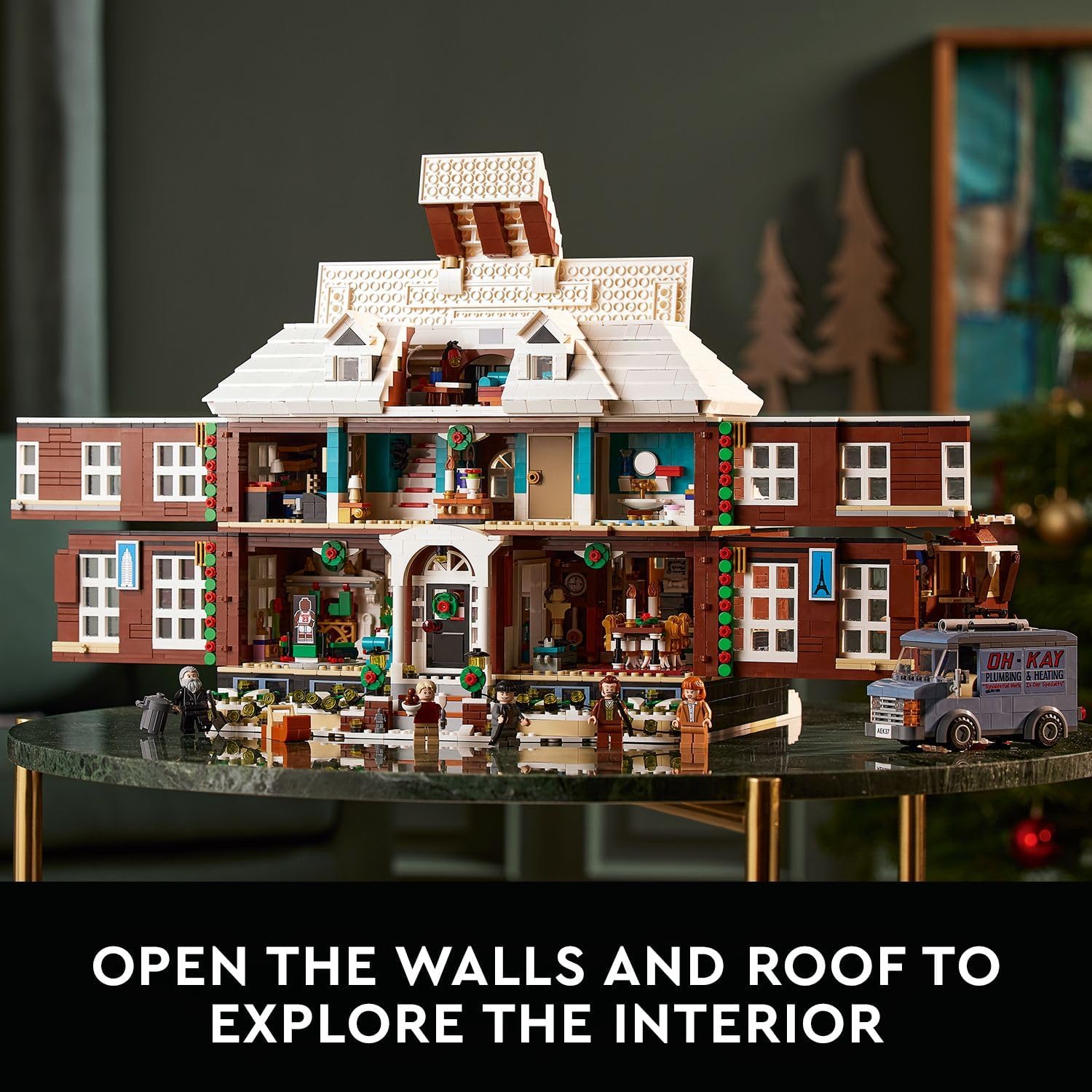 LEGO Ideas Home Alone McCallisters' House Building Set for Adults - Collectible Movie Model Kit for Office or Bookshelf Decor - Gift for Holidays or Birthdays - W/ 5 Minifigures - 21330