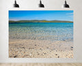 Trykid 20x10ft Clear Turquoise Beach Water Pristine Backdrop Coastal Pebble Shoreline Photography Background Summer Gathering Tapestry Party Decoration Photo Studio Prop Fabric