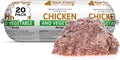 Raw Paws Signature Blend Pet Food for Dogs & Cats - Chicken & Vegetable Recipe, 1-lb Rolls (20 Pack) - Freshly Made in USA - Raw Diet Cat Food - Raw Frozen Dog Food - Fresh Dog Food Log