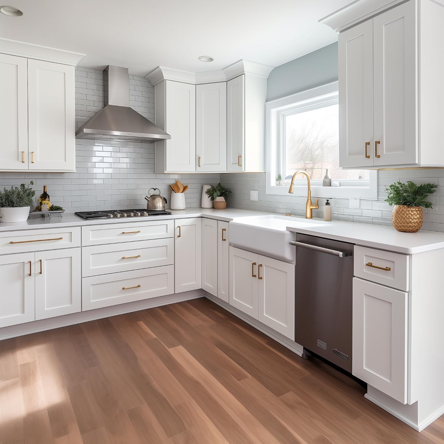 33 Inch RTA Kitchen Sink Base Cabinet - Solid Wood Shaker Style Farmhouse Cabinet with Soft Close Doors, Fits 24-30 Inch Undermount Sinks, Ready to Assemble (Origami White)