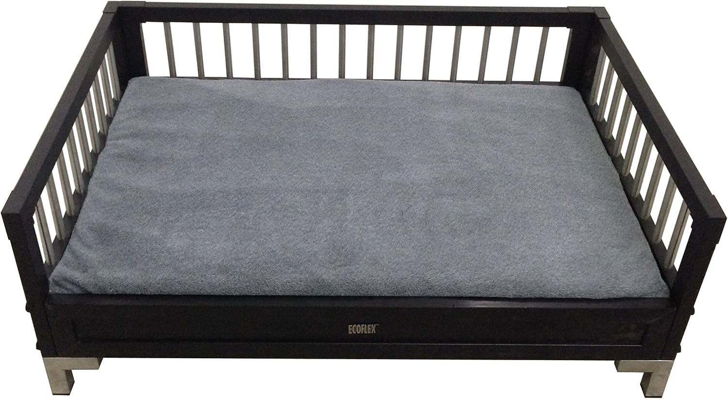 New Age Pet ecoFLEX Manhattan Raised Dog Bed w/Removable Cushion, X-Large, Espresso