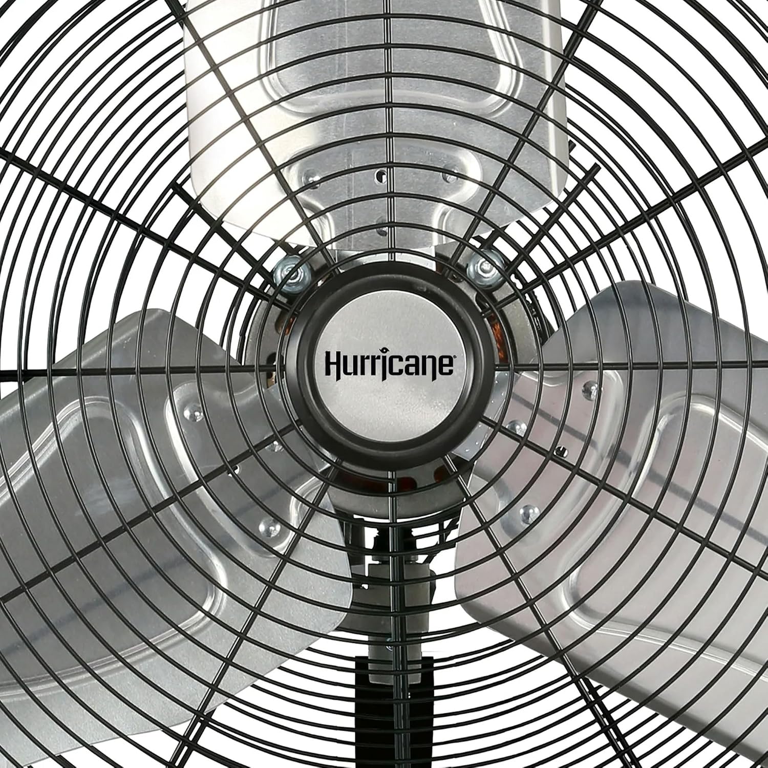 Hurricane 30' Pro Commercial Grade Oscillating Wall Mount Fan, Black - Heavy-Duty All-Metal Corded Electric Air Cooling Unit for Home, Garage, Greenhouse, or Workshop