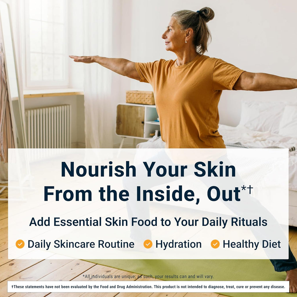 ACTIVATEDYOU Essential Skin Food, Advanced Skincare Collagen Elastin Support Supplement for Aging Skin, Helps Improve Appearance of Face Texture, Sagging w/Dermaval, Vitamin C (30 Count (Pack of 3))