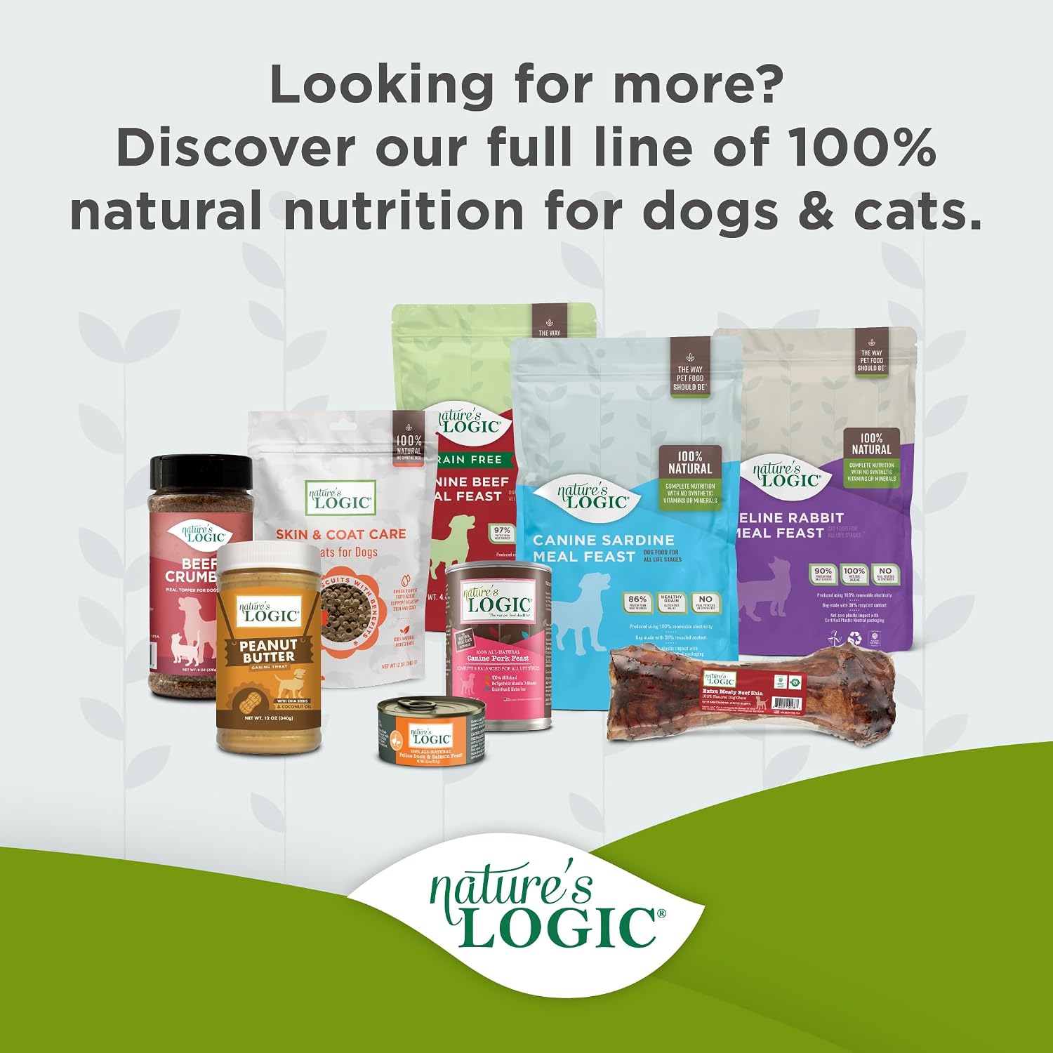 Nature's Logic Dry Dog Food - 100% Natural - No Synthetics - for All Ages, Sizes, Breeds - Free from Common Allergens, High Protein - Venison Meal Feast, 25lbs