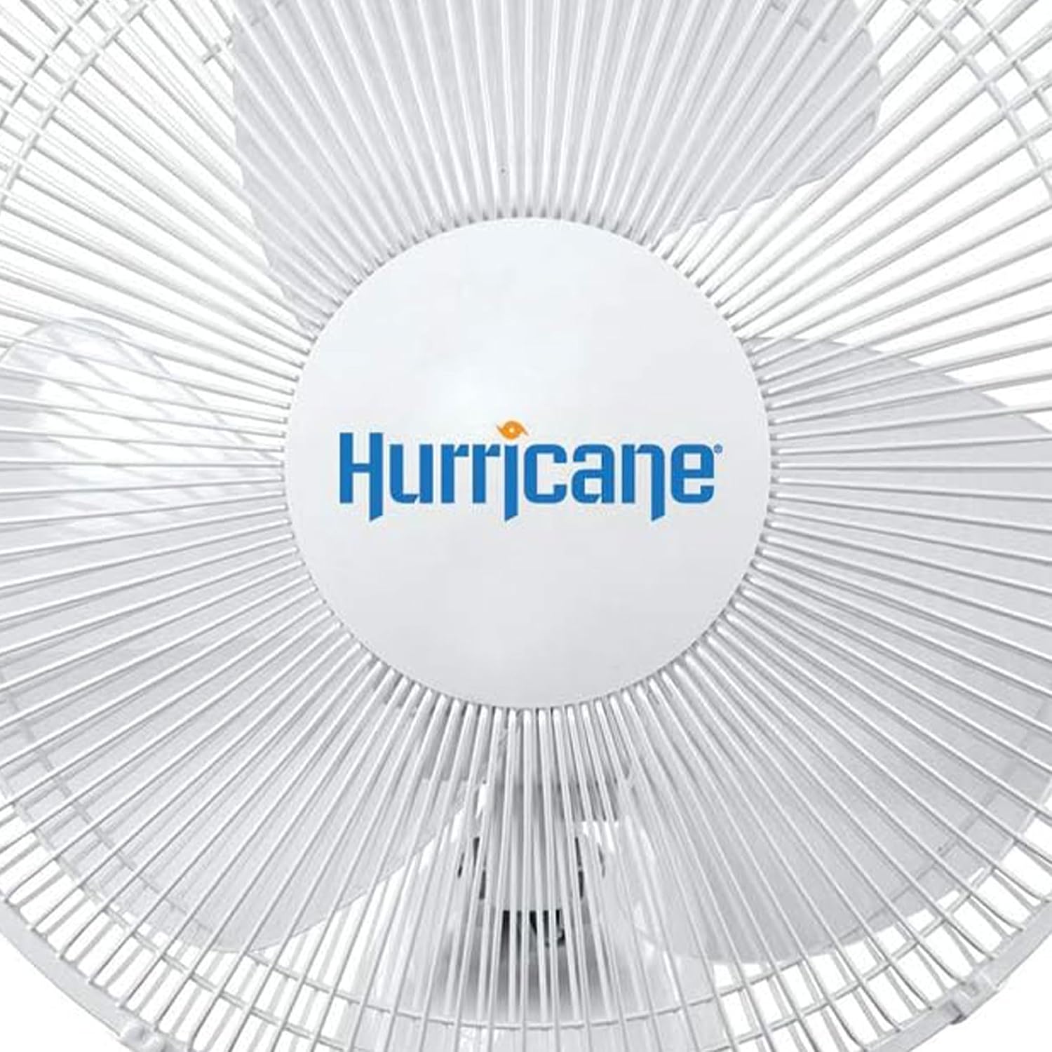 Hurricane 16' Supreme Oscillating Wall Mount Fan w/ 3 Quiet Speeds, White - Corded Electric Air Cooling Unit w/ Easy Pull Cord Controls for Homes, Greenhouses, Garages, Workshops & Gyms