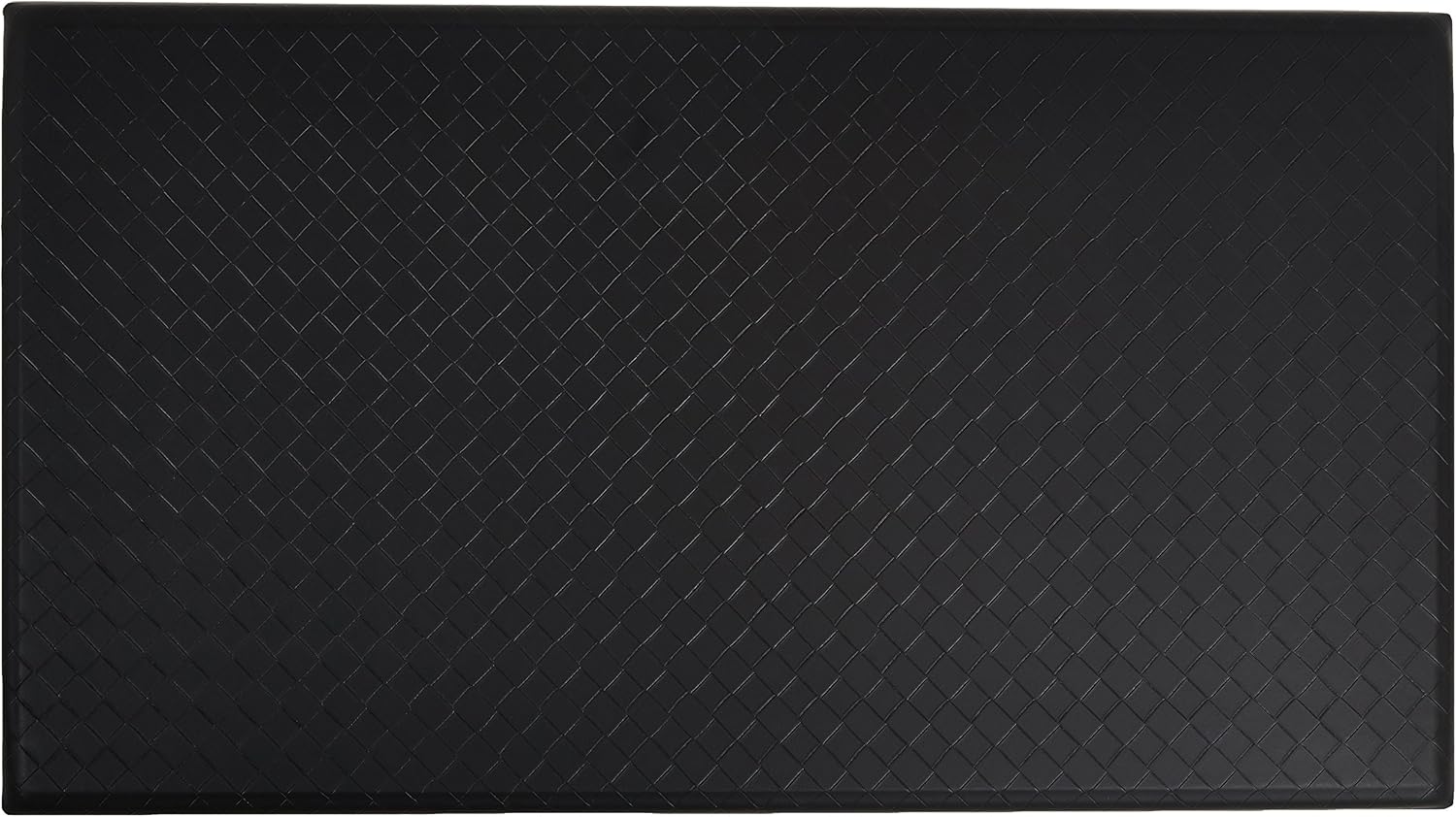 Amazon Basics Anti-Fatigue Standing Mat, Non-Slip, Cushioned, Stain Resistant Comfort Mat for Home, Office and Standing Desk, 20' x 36' x 0.6', Geometric, Black, 5-Pack