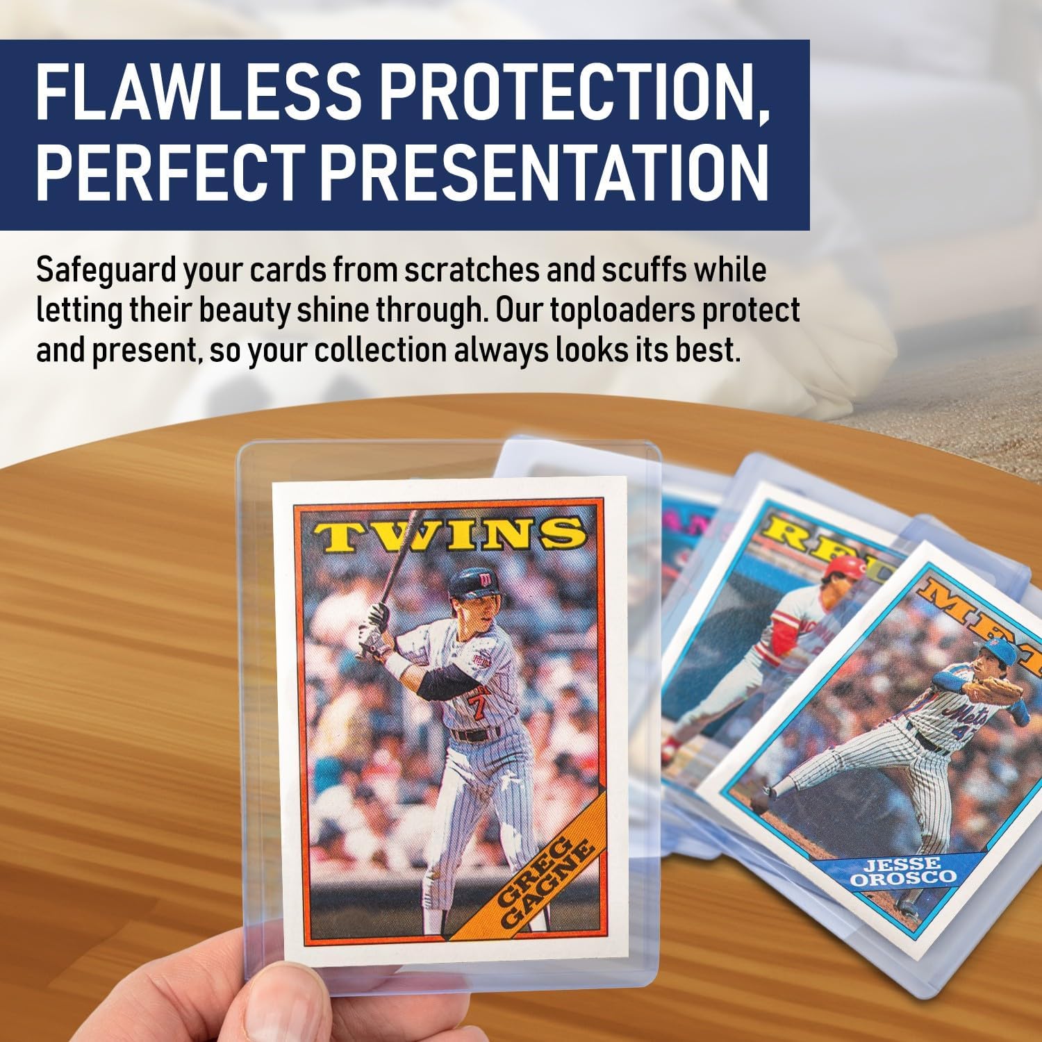 Premium Seamless 20PT - 360PT Thick Top Loaders for Cards | Top Loader Card Holder, Baseball Card Sleeves Hard Plastic, Hard Trading Cards Sleeves, TCG Sports Sleeve Hards, Toploader Clear Plastic.