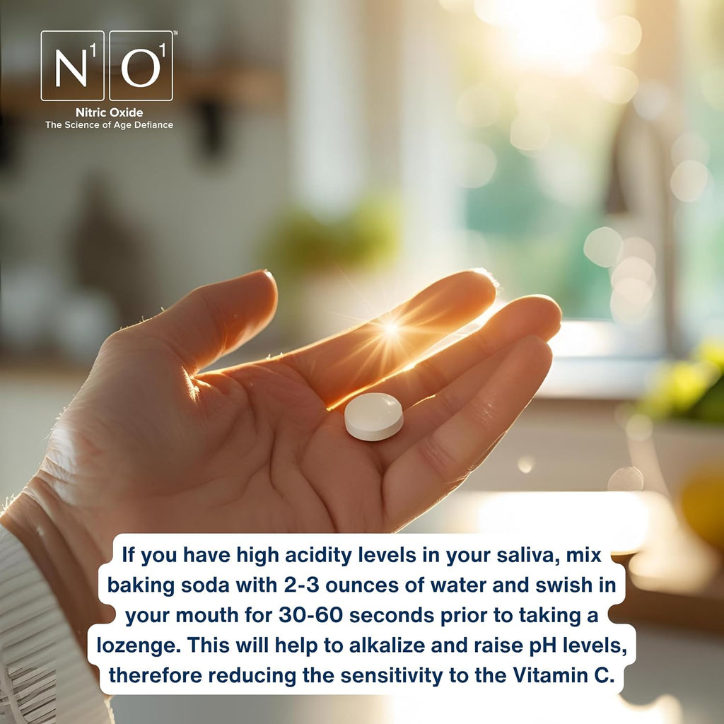 N1O1 Nitric Oxide Lozenges for Heart Health Support - Dietary Supplement for Blood Flow, Oxygenation and Blood Pressure - 120 Count