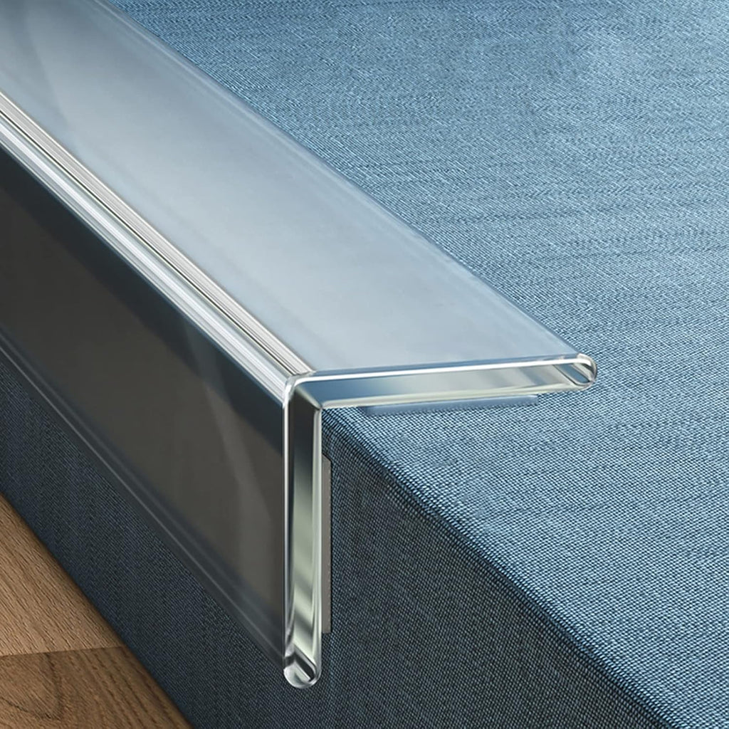 ZAQYCM 120cm Wall Edge Cover Strip Clear, Self Adhesive Corner Guard Plastic for Wall/Tile/Window/Door Frame, 90-Degree Angle Edge Trim Pet Anti-Scratch Shield (Color : W 17mm(7/10 in), Size : 5 Pcs)