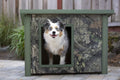 New Age Pet ECOFLEX Rustic Style Outdoor Dog House - Medium Mossy Oak (ECOH206M)