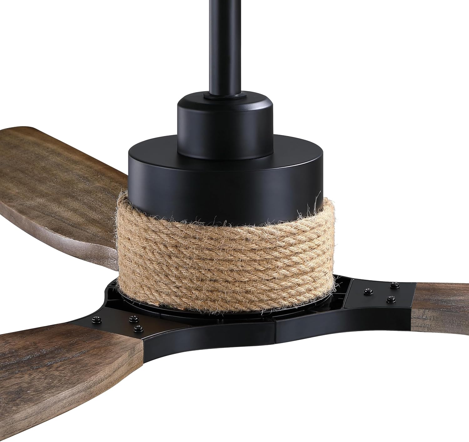 56' Black Ceiling Fans with Lights and Remote - Modern Farmhouse Wood Ceiling Fan with LED Light, Large Outdoor Ceiling Fans for Patios Living Room Patios Covered, 6-Speed Reverse, 3CCT, Timer
