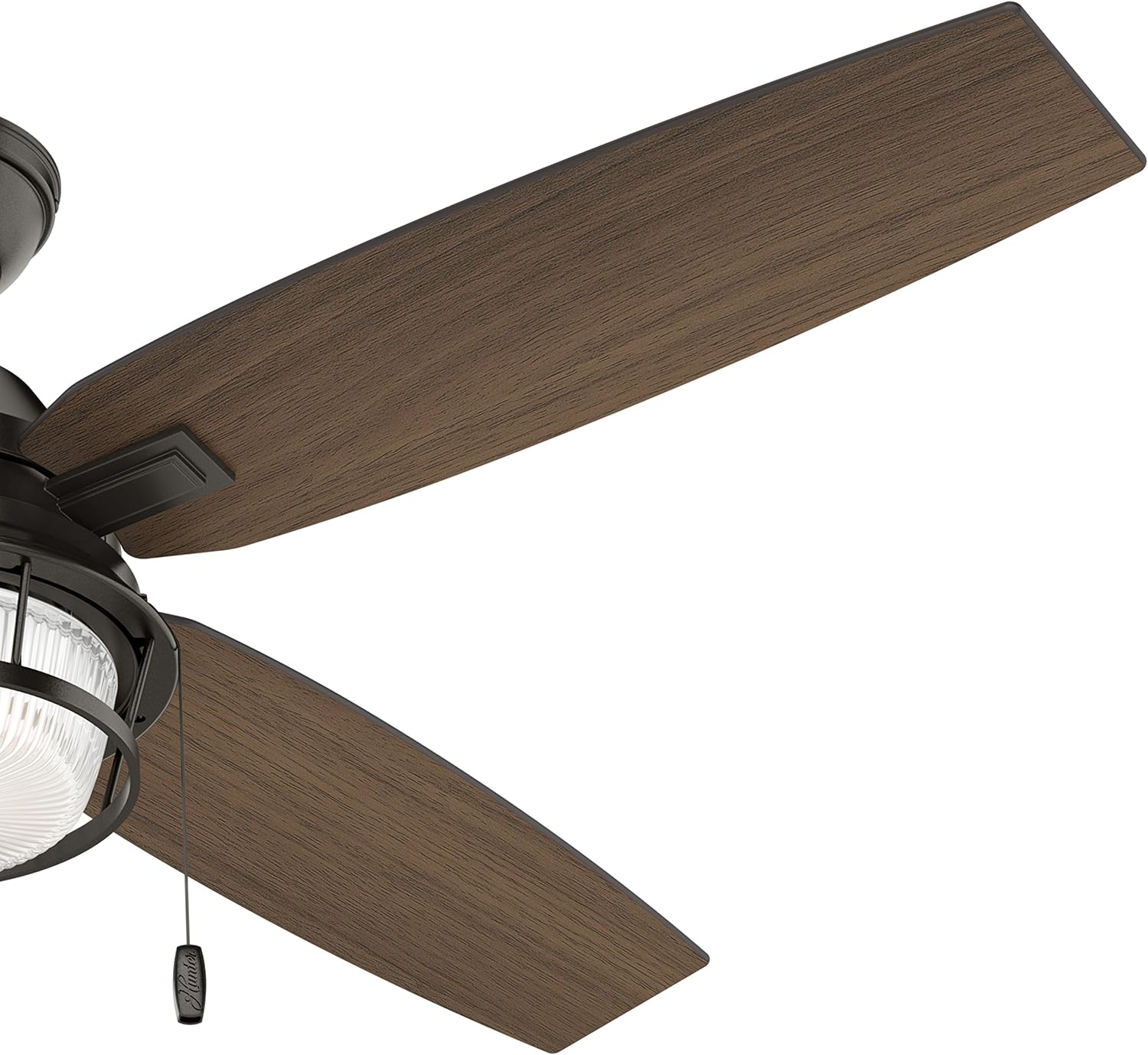 Hunter 52 inch. Outdoor Ceiling Fan in Noble Bronze with LED Light kit (Renewed)