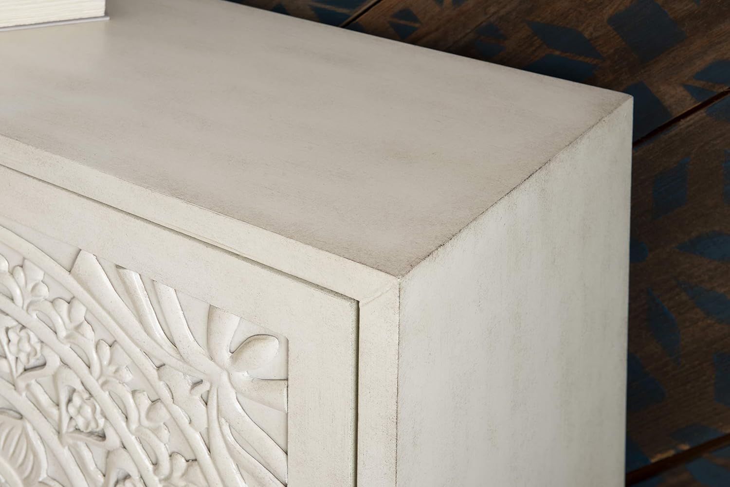 Powell Furniture Grace, Antique White Cabinet,