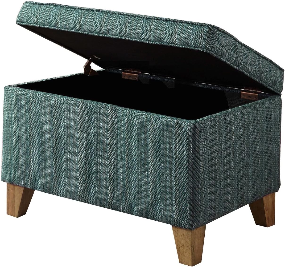 HomePop 24' Medium Square Storage Ottoman - Teal