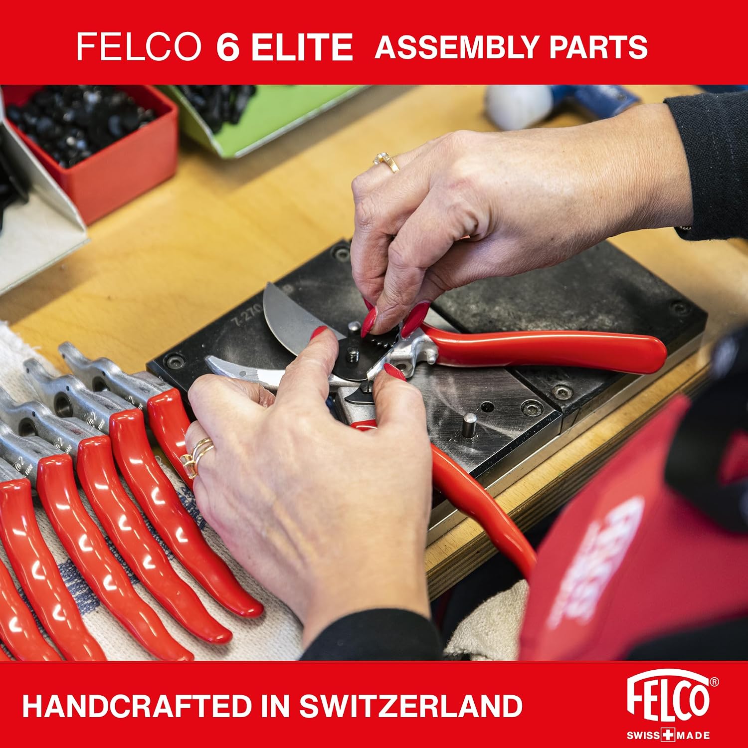 FELCO 6 ELITE Pruning Shears – 7.7' Swiss-Made Garden Clippers with Leather-Wrapped Handle for Medium Right Hands | Hand Pruners for Gardening | Garden Tool Cutter with Bypass Blade, Aluminum Body