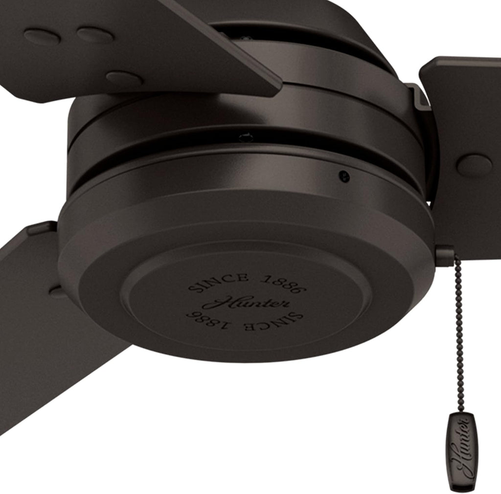 Hunter Fan 52 inch Outdoor Industrial Ceiling fan, 3-Blade (Renewed) (Premier Bronze)