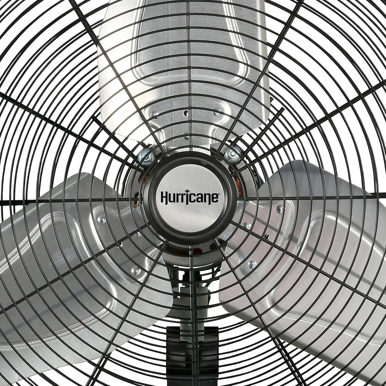 Hurricane Pro Commercial Grade Oscillating Metal Wall Mount Fan w/ 3 Speeds, Black, 20' - Corded Electric Air Cooling Unit w/ Powerful 4600 CFM Airflow for Home, Garage, Gym, Workshop & Greenhouse