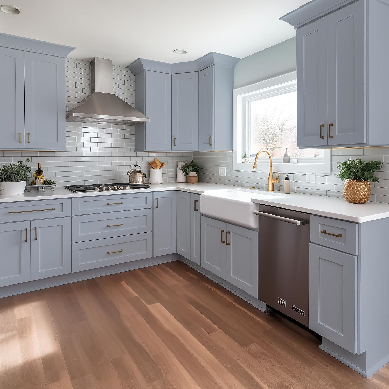 33 Inch RTA Kitchen Sink Base Cabinet - Solid Wood Shaker Style Farmhouse Cabinet with Soft Close Doors, Fits 24-30 Inch Undermount Sinks, Ready to Assemble (Gray)
