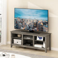 Furinno Jensen TV Stand for TV up to 65 Inch, 2-Tier Grey Entertainment Center, TV Console with Cable Management, for Living Room, Bedroom, Grey Oak