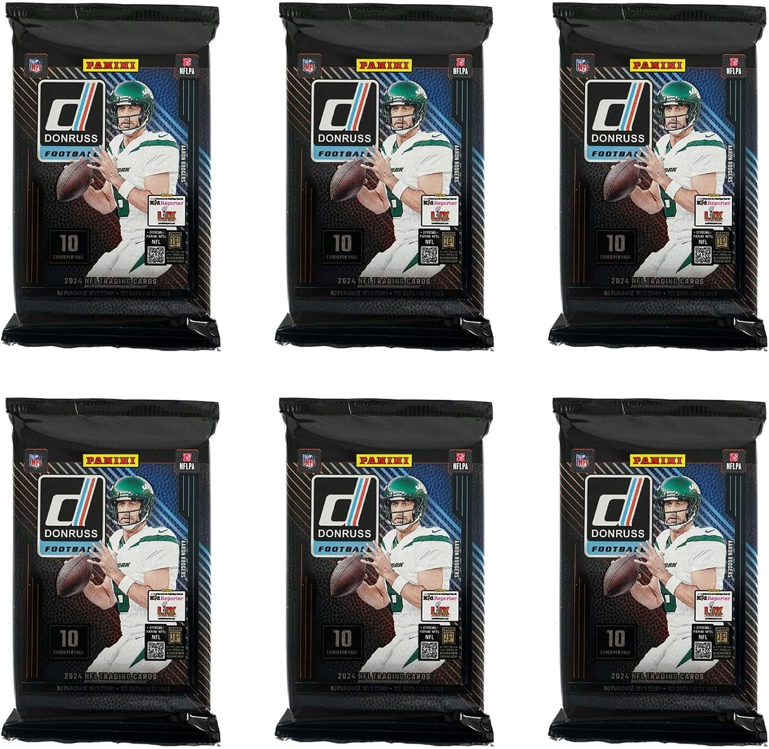 2024-25 Panini Donruss Football Mega Box – NFL Trading Cards, Retail Exclusive, 60 Cards, Rated Rookies, Autograph or Memorabilia Card