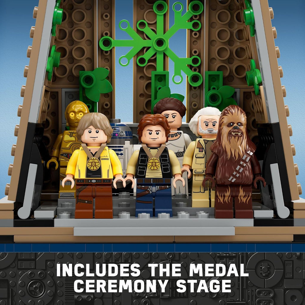 LEGO Star Wars A New Hope Yavin 4 Rebel Base, Star Wars Playset with a Command Room, Medal Ceremony Stage, Y-Wing Starfighter, 12 Star Wars Figures and More, Fun Gift for Kids Ages 8 and Up, 75365