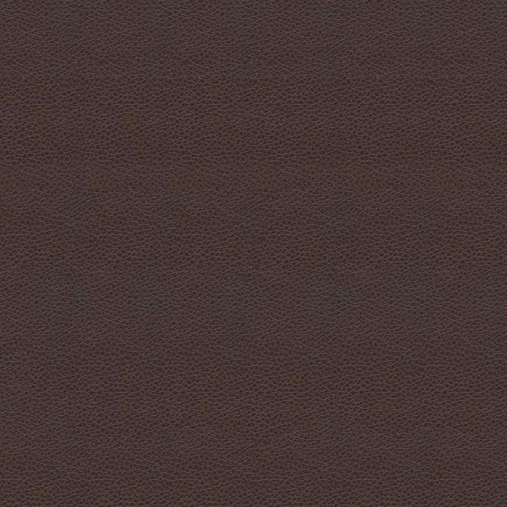 HomePop 32' Large Tufted Round Storage Ottoman - Vintage Brown Faux Leather