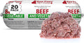 Raw Paws Signature Blend Pet Food for Dogs & Cats - Beef and Vegetables Recipe, 1-lb Rolls (20 Pack) - Fresh Pet Food Made in USA - Natural Dog Food Rolls - Raw Frozen Blend Dog & Cat Food
