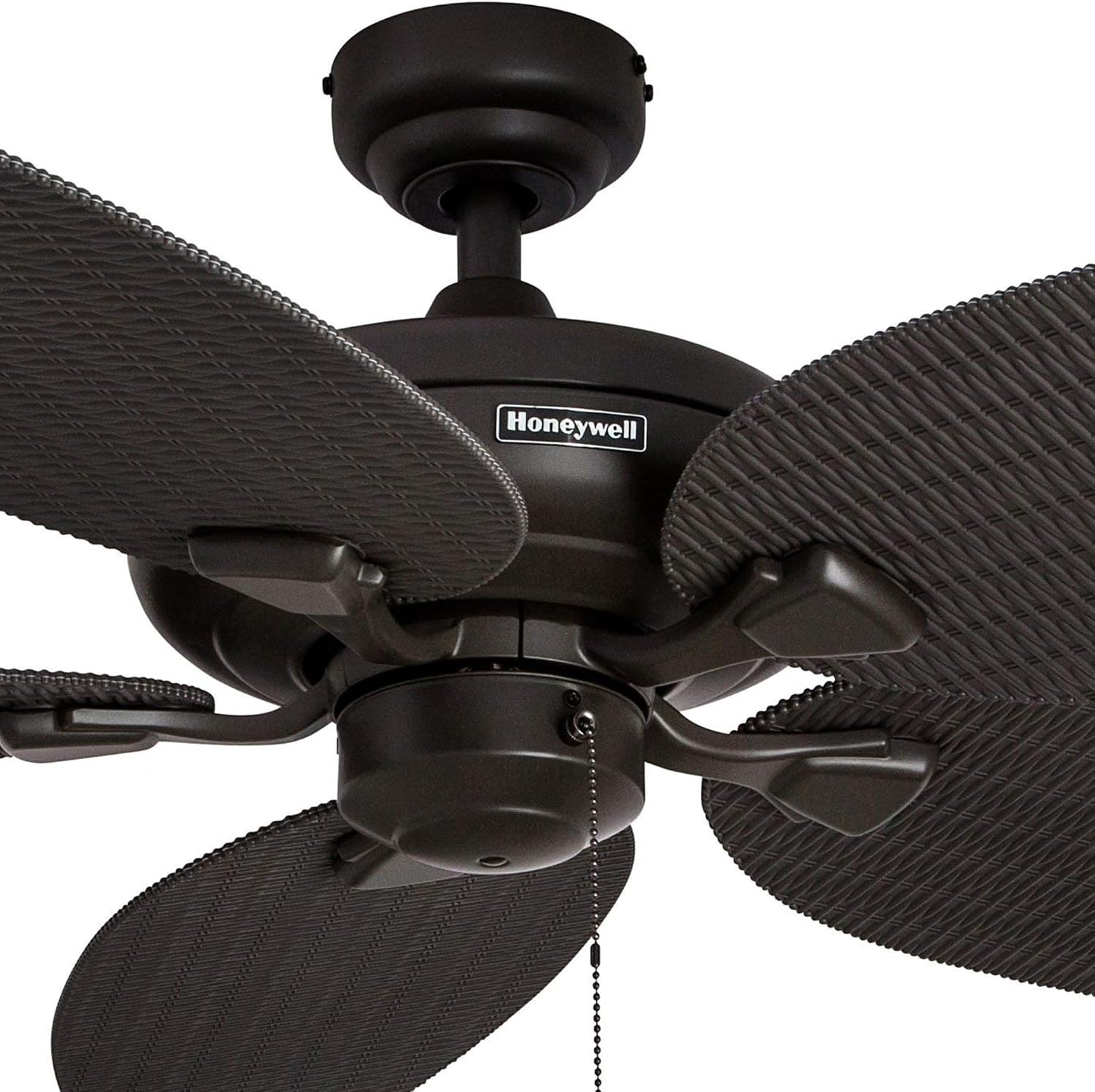 Honeywell Duval 52' Tropical Indoor Outdoor Ceiling Fan, 5 Blades, Bronze