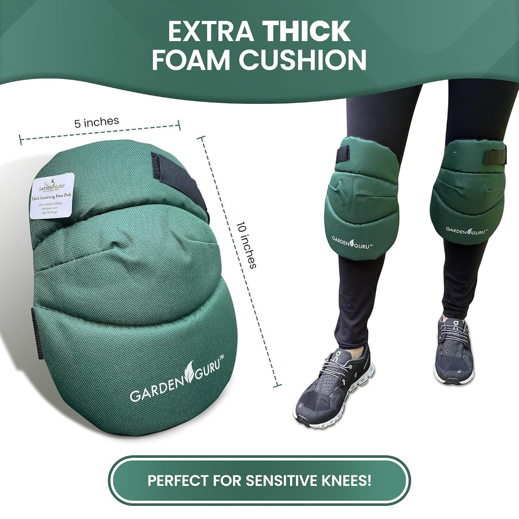 GARDEN GURU Cushioned Gardening Knee Pads with Adjustable Straps - Soft Inner Liner, Ultra Comfort Padding, Garden Kneelers for Yard Work, Household Chores, Roofing, and More - 1 Case (48 Pairs)