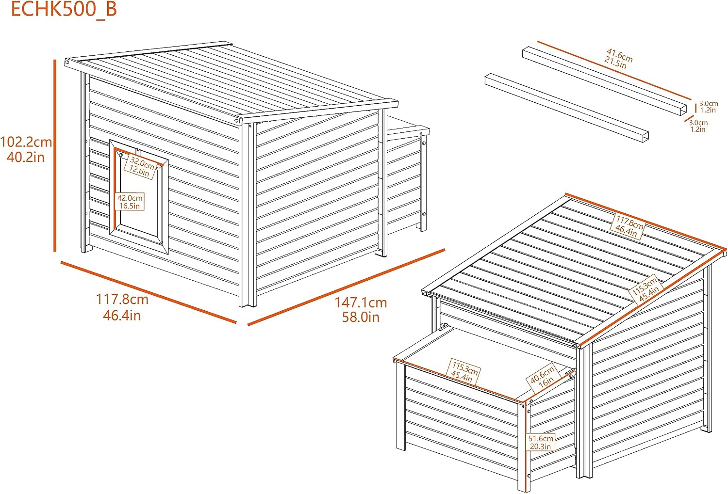 New Age Pet ECOFLEX Fontana Jumbo Chicken Coop, Urban Barn for 4 to 6 Chickens, Easy Assembly, Eco Friendly & Durable, Red