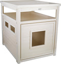 New Age Pet ECOFLEX Litter Loo Standard & Jumbo Sizes, 4 Colors, Moisture and Odor Resistant Enclosure & End Table, No‑Tools Assembly, 10 Year Warranty, Antique White, Jumbo