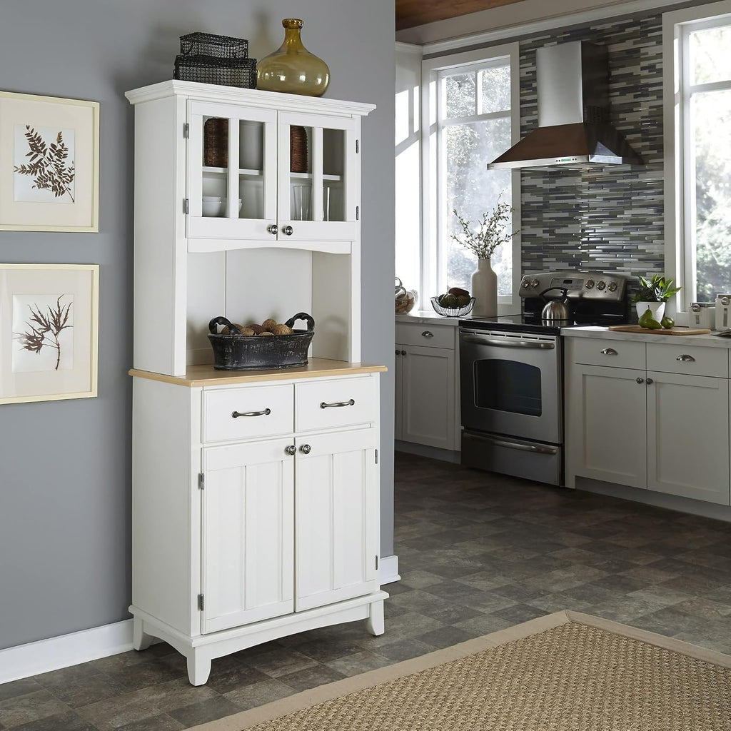 homestyles Buffet Of Buffets Off-White Buffet with Hutch