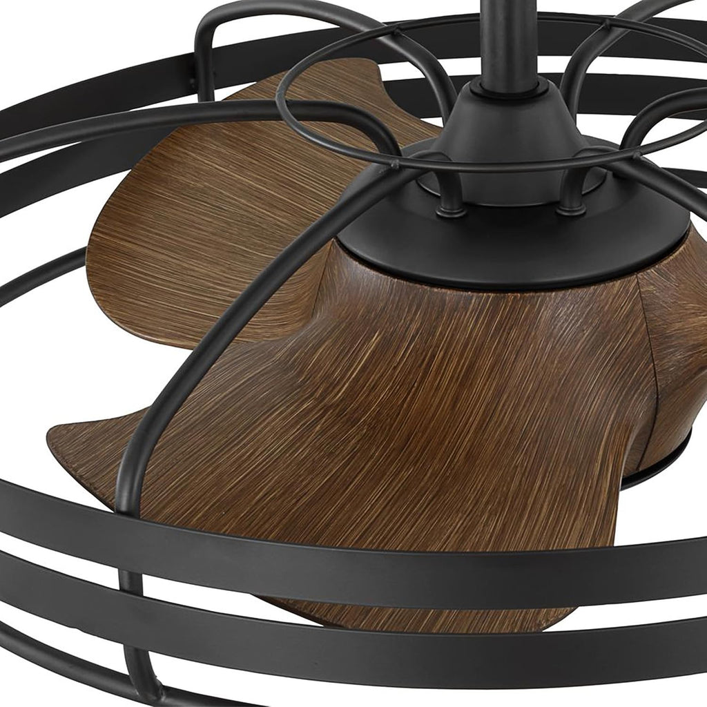 Progress Lighting P250096-143 Bastrop 26' Damp Rated Ceiling Fan, Graphite