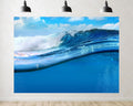Trykid 20x10ft Turquoise Ocean Wave Backdrop Splashing Clear Underwater Photography Background Coastal Summer Tapestry Party Decoration Photo Studio Prop Fabric