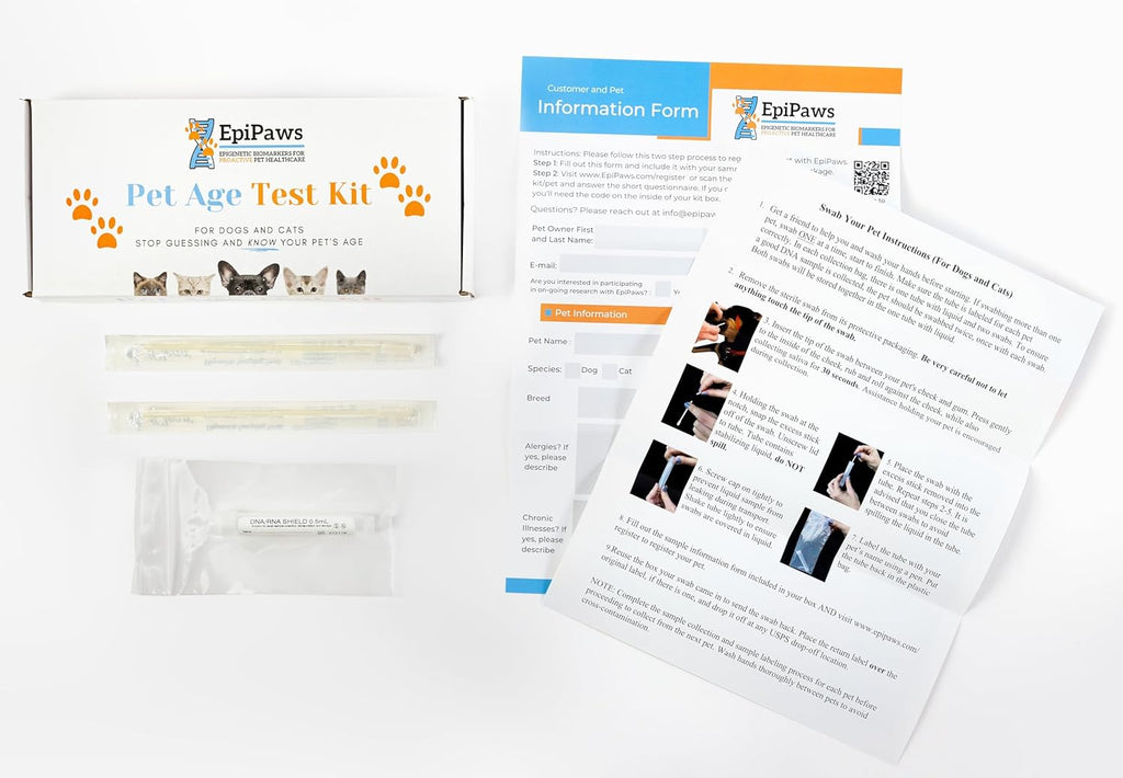 Dog Age Test - Includes Wellness Insights for Your Pet's Life Stage - At Home Epigenetic Biomarker Testing Kit, Great for Rescued Pets