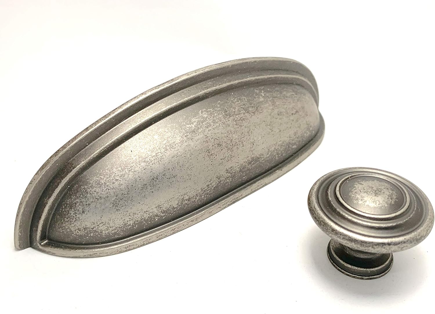 Nantucket Knob Antique Pewter 20 Knob Pack New Kitchen Custom Solid Knob Knobs