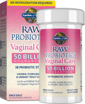 Garden of Life Raw Probiotics Vaginal Care - 50 Billion CFU - 38 Probiotic Strains - Supports Vaginal & Urinary Tract Health - Shelf Stable - 30 Vegetarian Capsules (Pack of 6)