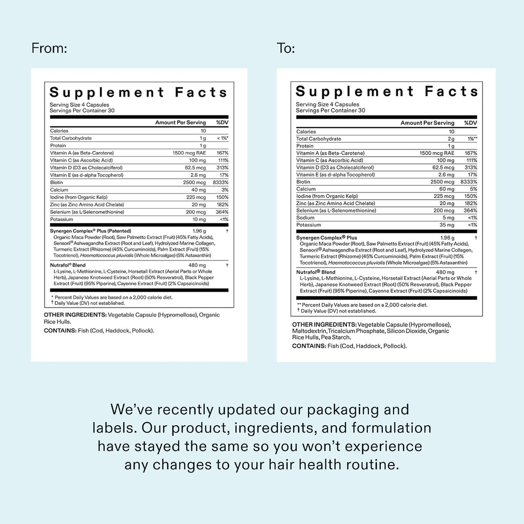 Nutrafol Women's Balance Hair Growth Supplements, for Ages 45+, Clinically Proven for Visibly Thicker Hair and Scalp Coverage, Dermatologist Recommended - 2 Month Supply, 2 Refill Pouches