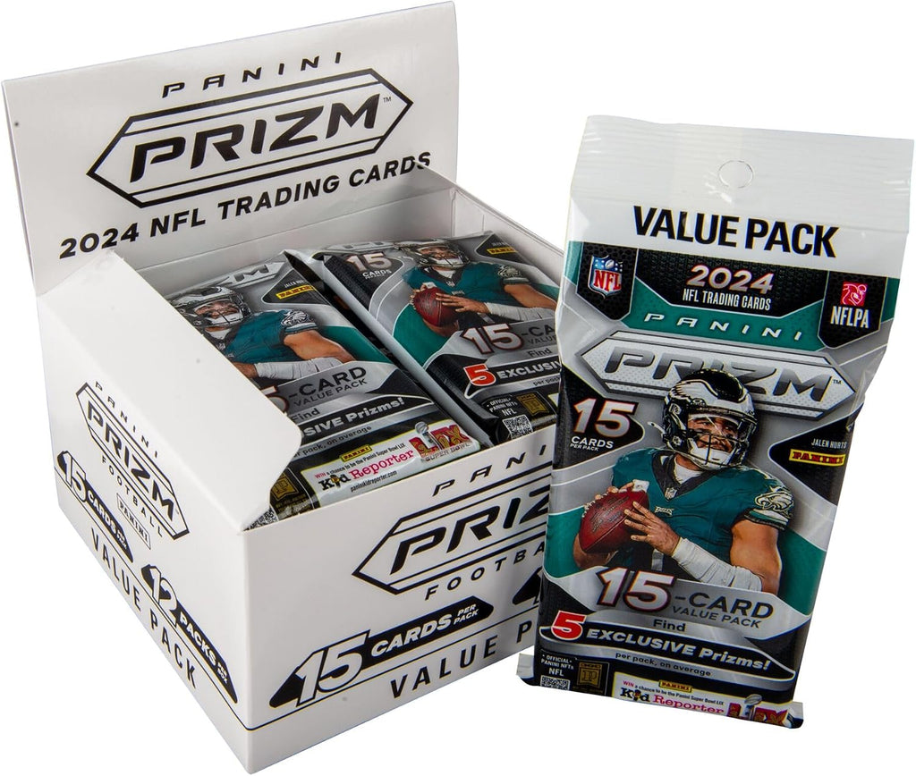 2024 Panini PRIZM Football Trading Cards NFL Fat Pack Box