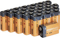 Amazon Basics 192-Count 9V Long-Lasting All-Purpose Alkaline Batteries for Smoke Detector, 5-Year Shelf Life (8 Packs of 24)