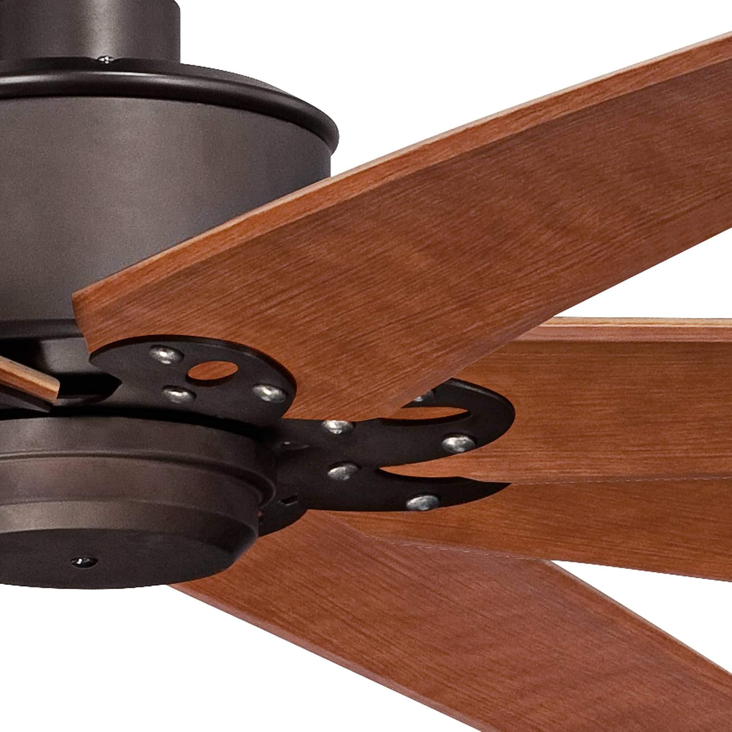 Casa Vieja 72' Predator Industrial Rustic Farmhouse Indoor Outdoor Ceiling Fan with Remote Control English Bronze Cherry Damp Rated for Patio Exterior House Home Porch Gazebo Garage with 4' Downrod