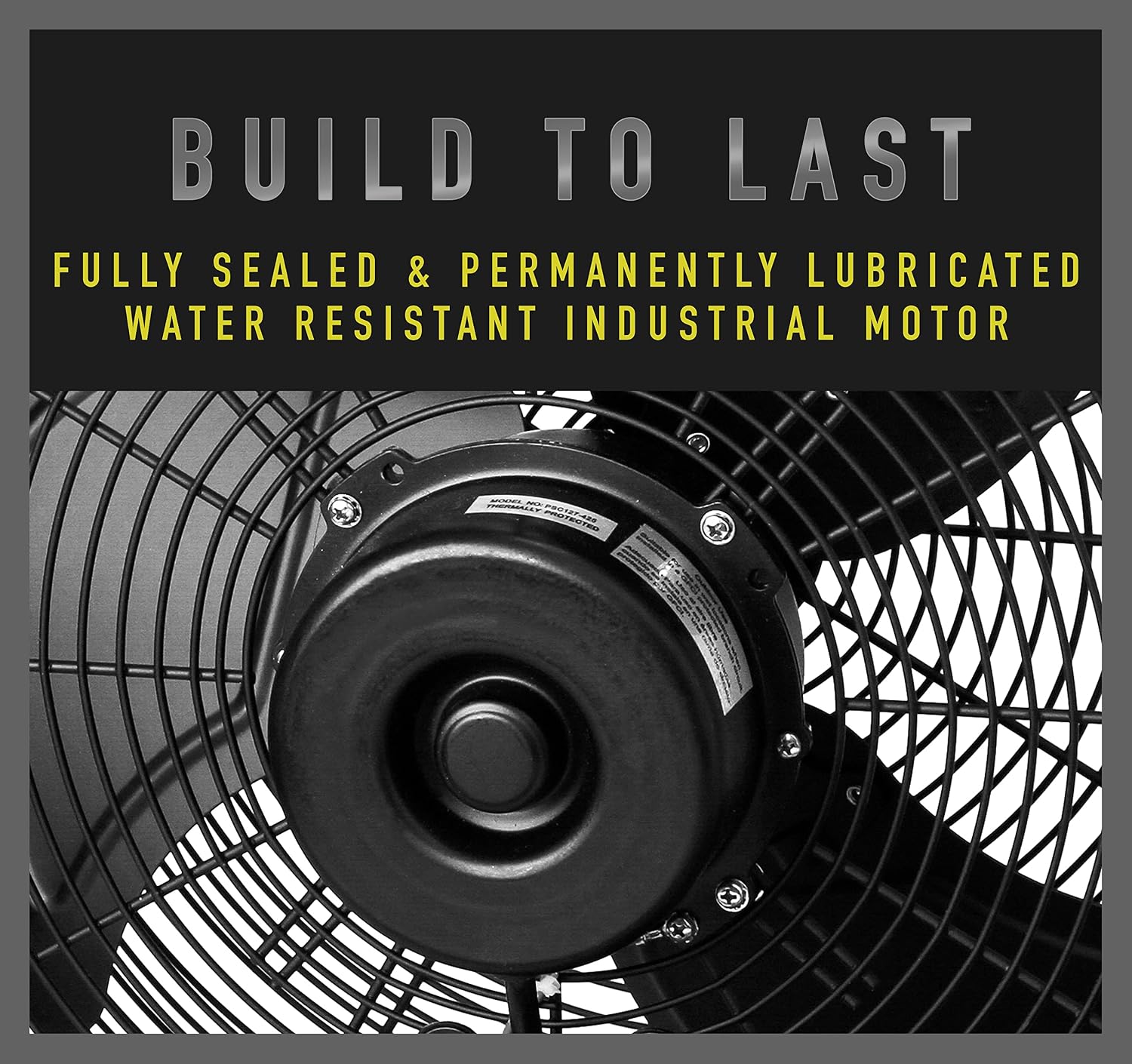 iLiving 18' Wall Mounted Fan - 6360 CFM, 3-Speed, Industrial Grade, Commercial/Residential, Weatherproof Outdoor/Indoor Fan for Garage, Patio, Workshop, Greenhouse | UL Listed, Mist Kit Compatible