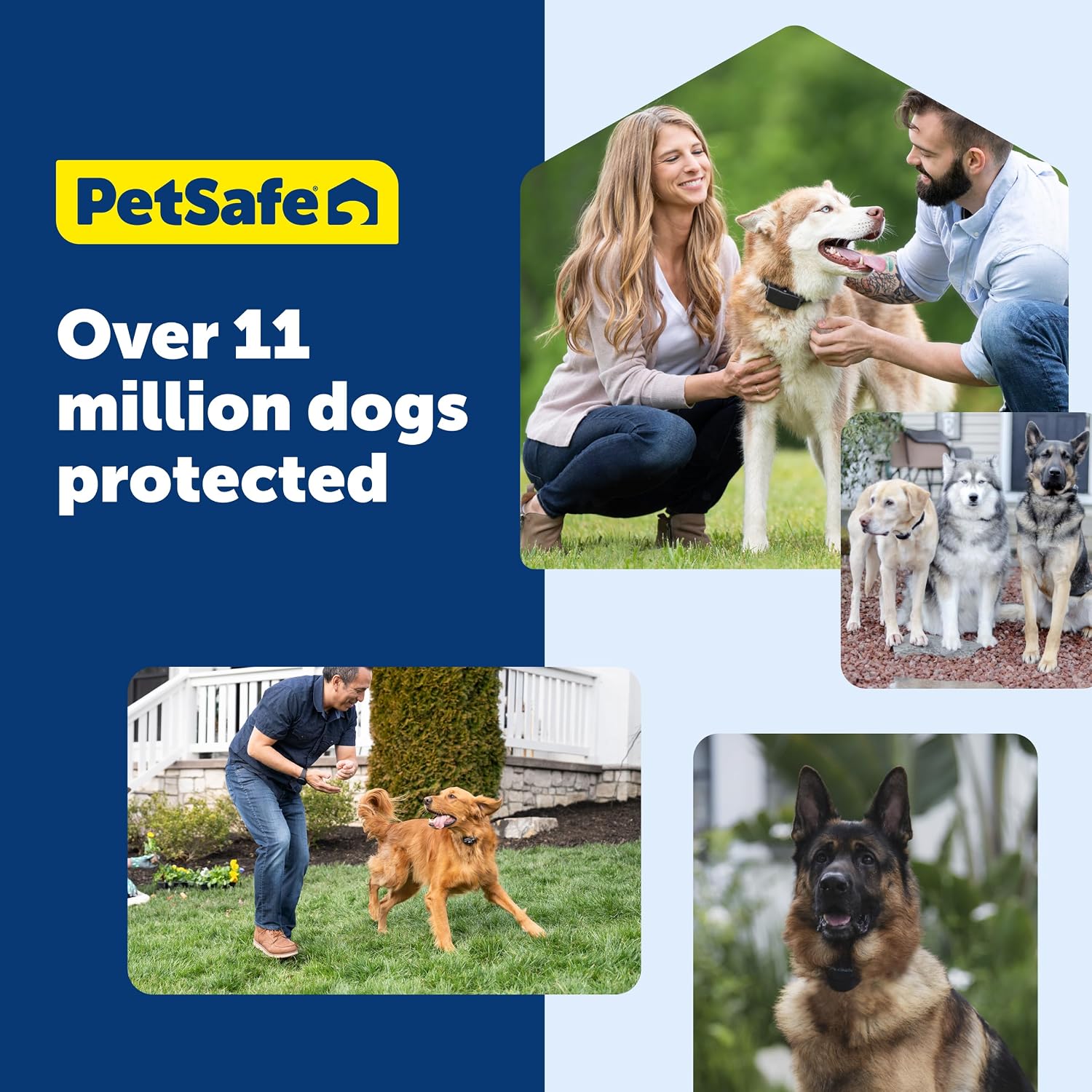 PetSafe Stay & Play Compact Wireless Fence, LCD Screen to Adjust the Circular Boundary, Secure up to 3/4 Acre Area, Use for All Your Pets, Portable System with 50 Extra Flags