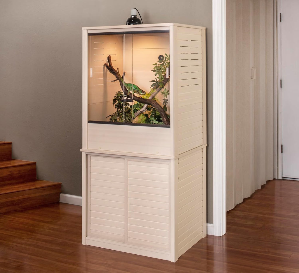 New Age Pet ECOFLEX Madagascar Vertical Chameleon Lounge and Stand in Maple