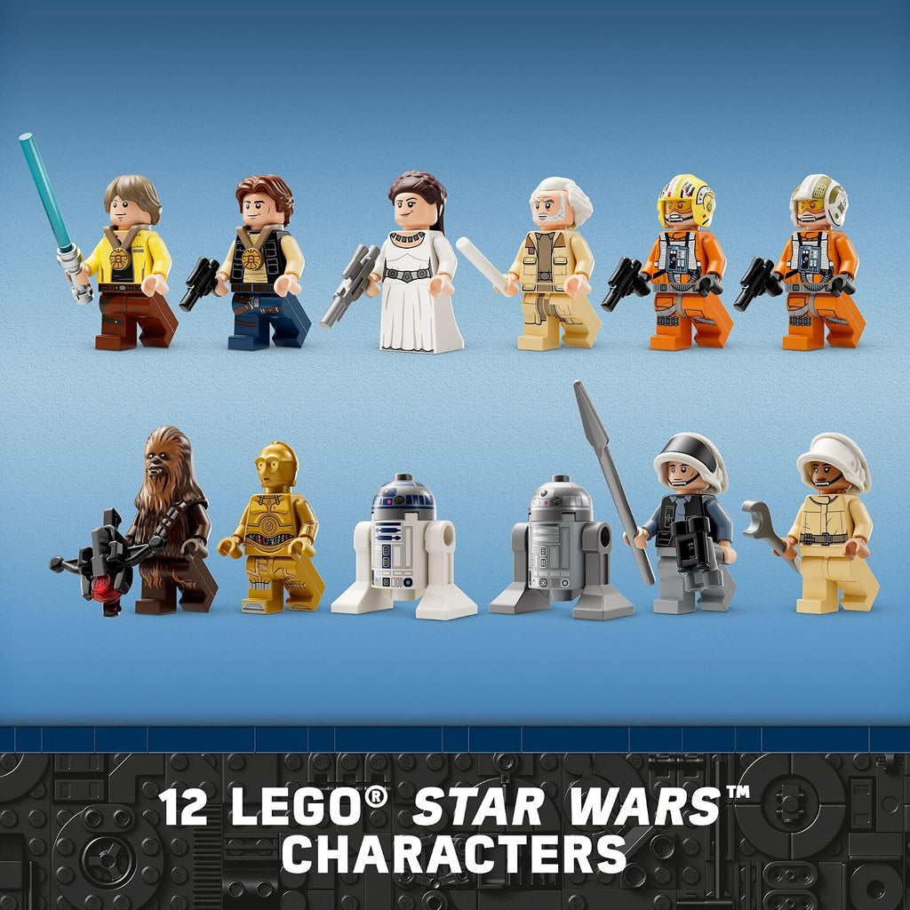 LEGO Star Wars A New Hope Yavin 4 Rebel Base, Star Wars Playset with a Command Room, Medal Ceremony Stage, Y-Wing Starfighter, 12 Star Wars Figures and More, Fun Gift for Kids Ages 8 and Up, 75365