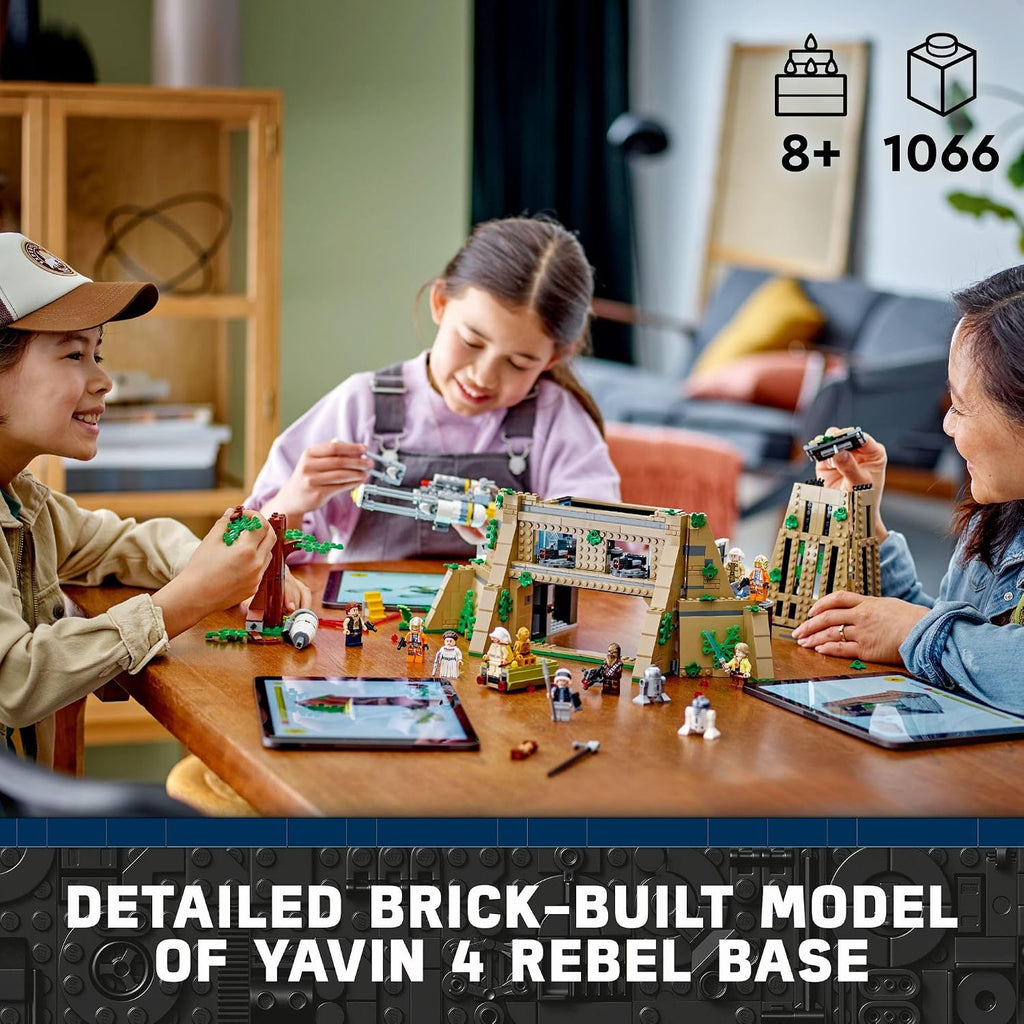 LEGO Star Wars A New Hope Yavin 4 Rebel Base, Star Wars Playset with a Command Room, Medal Ceremony Stage, Y-Wing Starfighter, 12 Star Wars Figures and More, Fun Gift for Kids Ages 8 and Up, 75365