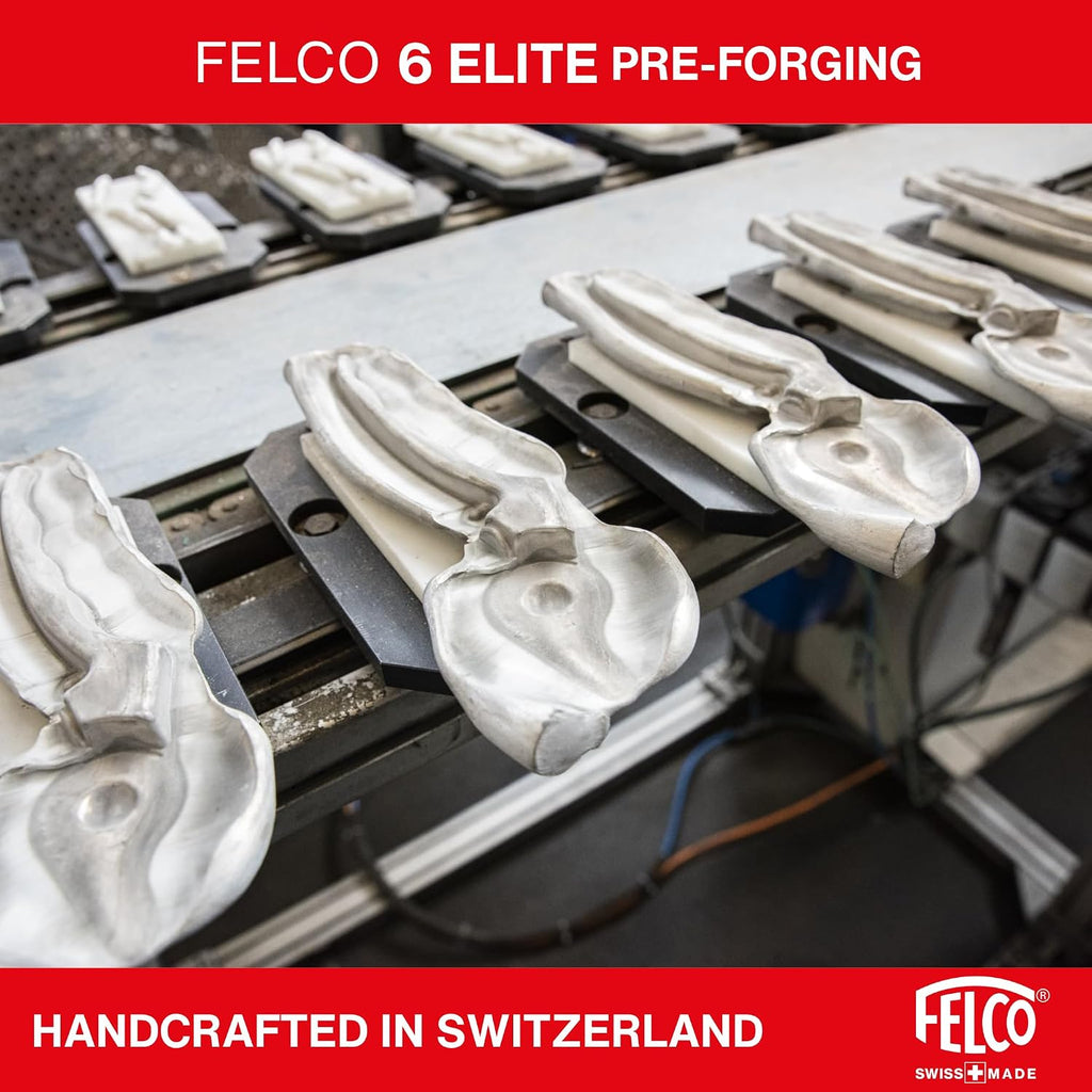 FELCO 6 ELITE Pruning Shears – 7.7' Swiss-Made Garden Clippers with Leather-Wrapped Handle for Medium Right Hands | Hand Pruners for Gardening | Garden Tool Cutter with Bypass Blade, Aluminum Body