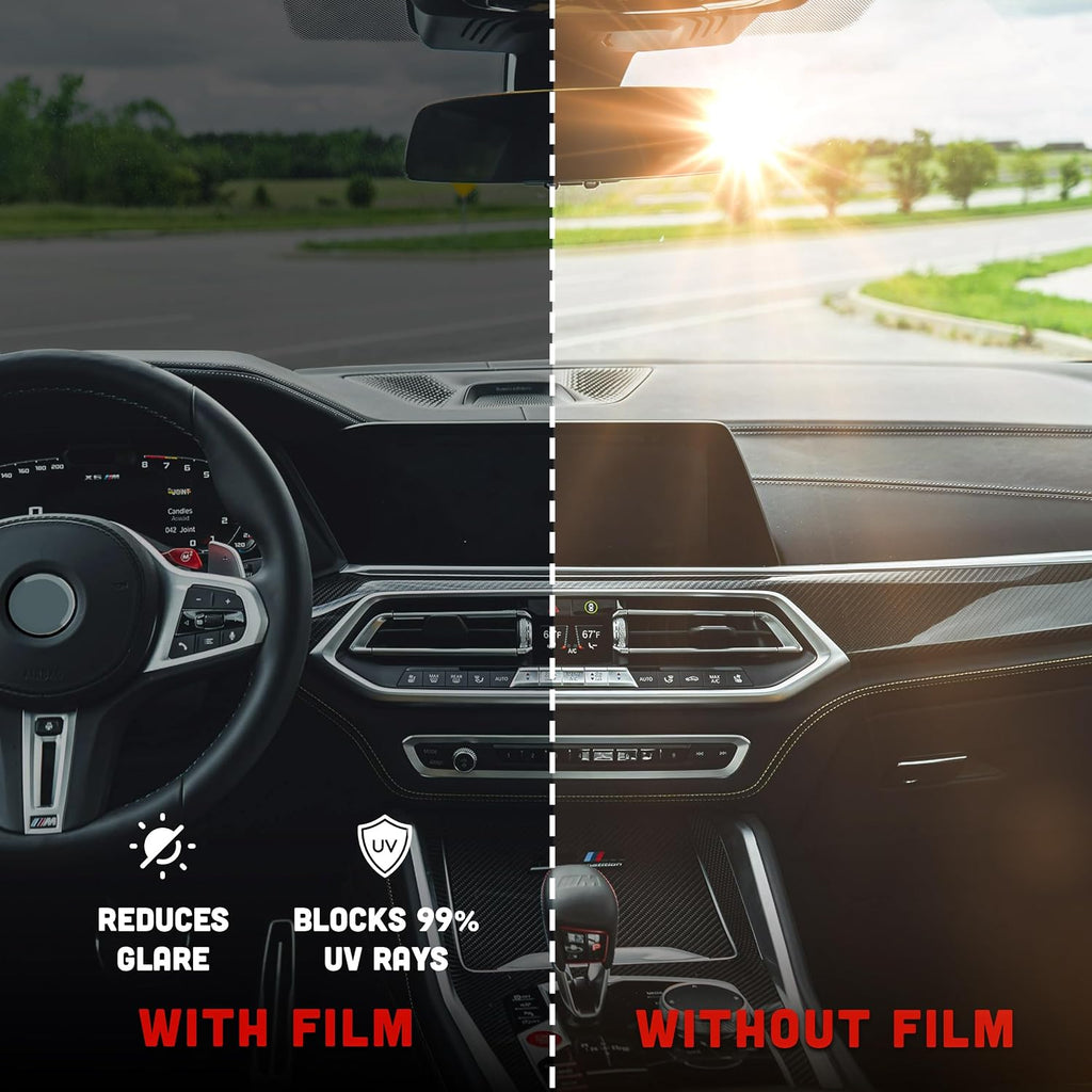 United Universal Black Window Tint Film 20' x 100', 3 Rolls – 5% VLT 1Ply Dyed PET Car Tint Roll, Deep Black Privacy Film with 99% UV Block, Heat & Glare Control for Car, Truck, SUV & Home