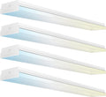 Sunco 4 Pack 50W 7 Inch LED Commercial Industrial Warehouse Workshop Prisma Wraparound Light, 6500 Lumens, 3 CCT 4000K Cool White/5000K Daylight/6000K Daylight Deluxe, Non-Dimmable, AC120-277V - ETL