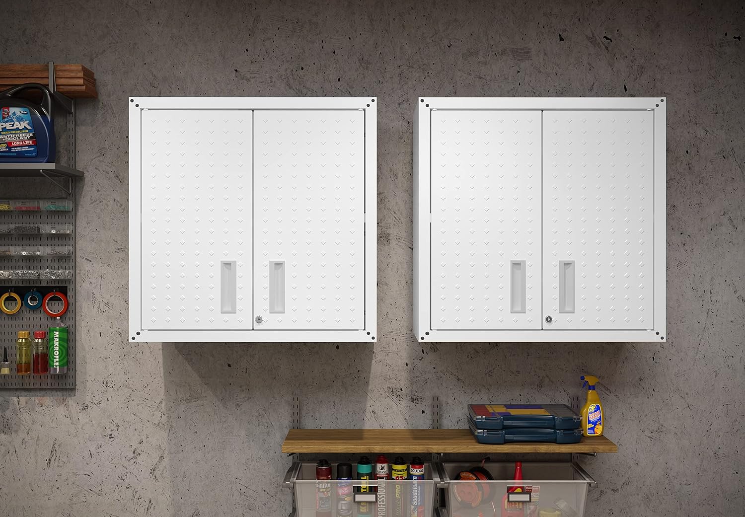 Manhattan Comfort Fortress Storage Units, White